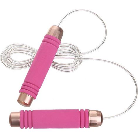 Corde à sauter lestée à longueur ajustable, idéale pour le fitness adulte, le cardio et l'entraînement d'endurance en boxe. (1/5)