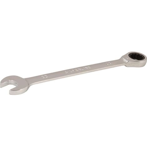 Oc-Pro – Clé mixte à cliquet à tête droite 22 mm – Acier chrome-vanadium – Longueur 30 cm – Angle de reprise 5° – 719792