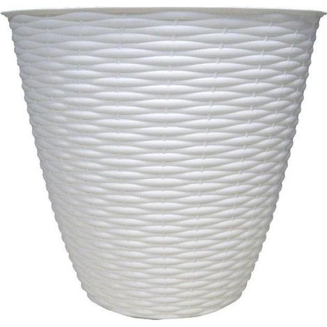 Vase Paille Crème D29 Cm H 27 Cm Bama 34031 Plantes Fleurs (1/2)