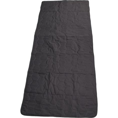 Protège-matelas imperméable gris foncé antidérapant alvéolé, grande taille, lavable, pour canapé/lit (30 x 70 pouces). (1/5)