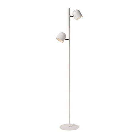 Lucide SKANSKA - Lampada da terra a LED, 2 x 5 W, 2700 K, colore: Bianco (1/4)