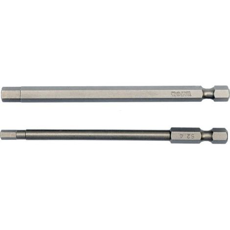 YATO SPITZE / BIT 1/4"" HEX 4x100mm + HEX 6x100mm 2St. 0495