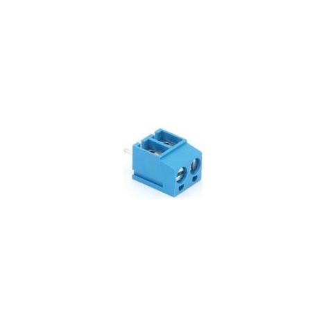 BORNIER A VIS. 2 POLES. BLEU SCREW02 RI1263 (1/2)