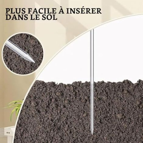 Lot de 16 tuteurs pour plantes en acrylique. Polyvalents et résistants, ils mesurent 40 cm et sont parfaits pour les fleurs, les orchidées et les plantes en pot d'intérieur. (1/3)