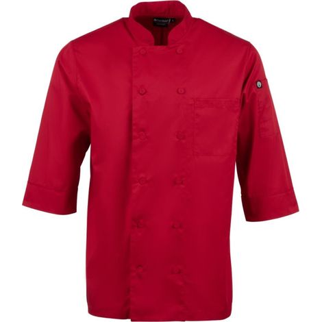 Veste de cuisine mixte Chef Works rouge L