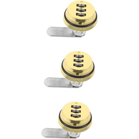 Ensemble de 3 cadenas à combinaison jojofuny pour armoires et casiers