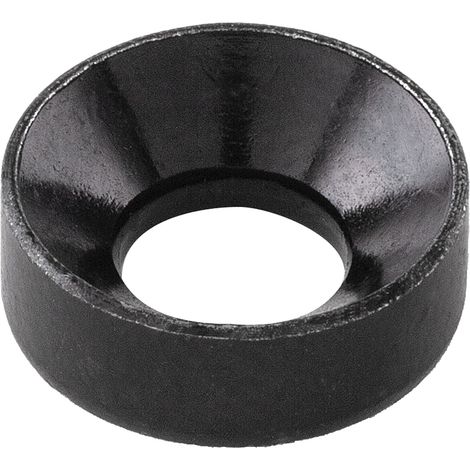 Kopf-Einlassrosette, ø 13 mm, Stahl schwarz verzinkt