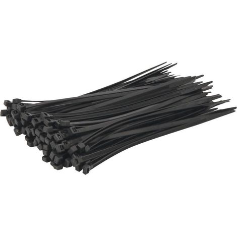 Collier nylon 4,8x200mm noir - lot de 100 pcs