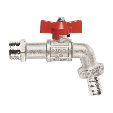 RUBINETTO A SFERA CON PORTAGOMMA A FARFALLA Misura: 3/4"  (DN 20) 15 bar/217.5 psi