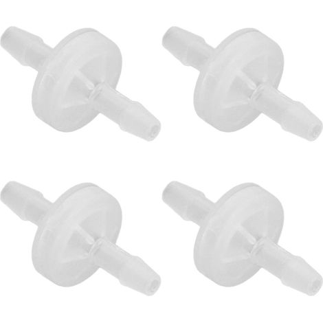 12pcs Aquarium Clapet Anti-retour 4mm Vanne Unidirectionnelle, 12pcs Aquarium Clapet Anti-retour 1 Voie Clapet Anti-retour Résistance à L'ozone Résistant à L'huile Vanne D'air PP (4mm) (1/5)