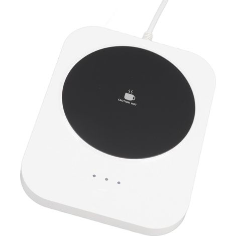Chauffe-tasse intelligent à température constante de 55 °C, alimentation USB, chauffe-tasse électrique pour bureau, 9 V, blanc