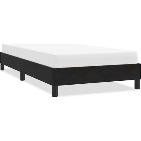 Bettgestell ohne Matratze Schwarz 90x210 cm Samt