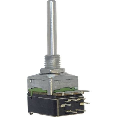Potentiomètre rotatif 1 tour, avec interrupteur push-pull Potentiometer Service 63250-01402-5834/B5K RD1601SF-20B4-30R6 (1/2)