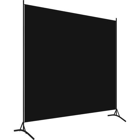 Cloison de séparation-Paravent-Séparateur de pièce noir 175x180 cm tissu (1/5)
