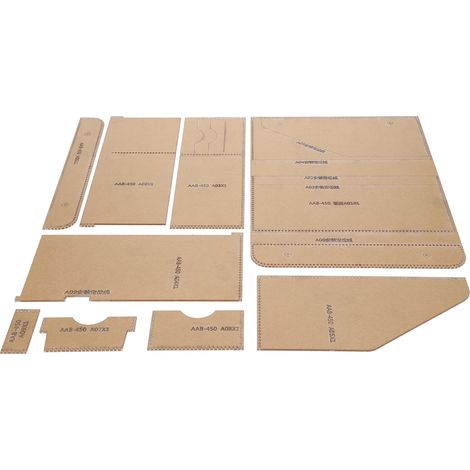 Kit de gabarit acrylique transparent pour la fabrication artisanale de sacs à main (AAB-450) (1/5)
