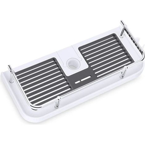 Étagère de tringle de douche réglable, support de douche sans perçage pour la douche (1/3)