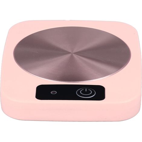 Chauffe-tasse intelligent à température constante, alimenté par USB, portable, rose, idéal pour le bureau, les voyages et la maison. (1/5)