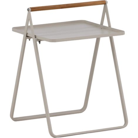 Table d'Appoint de Jardin "Clarin" 59cm Beige (1/5)