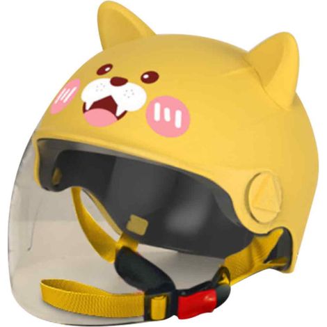 1 casque de moto enfant, design dessin animé, protection UV, léger, pour motos électriques (1/5)