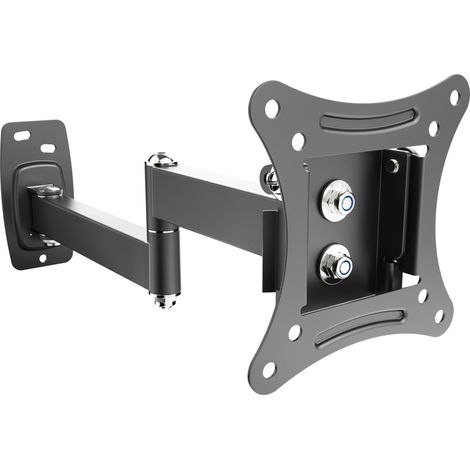 Support Écran PC TV Mural 13 17 19 22 24 27 28 32 34 Pouces Max 25 Kg VESA 75x75 100x100 Orientable Inclinable Universel Fixation Moniteur QLED LED LCD Incurvée (1/5)
