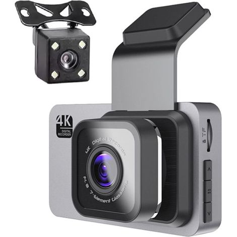 D907 HD double enregistrement Vision nocturne WiFi voiture Dash Cam enregistreur de conduite double objectif vidéo de recul (1/5)