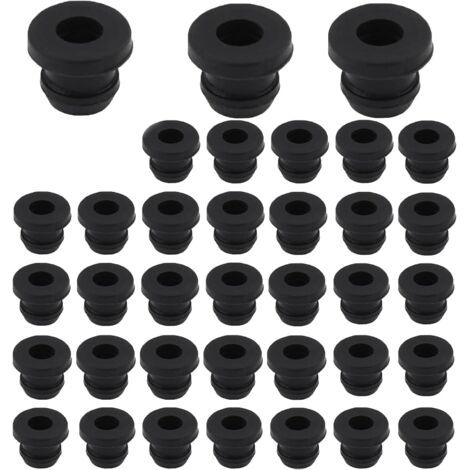 Dometic Lot de 36 pieds en caoutchouc rouillé pour supports de casseroles avec barres de 5 mm