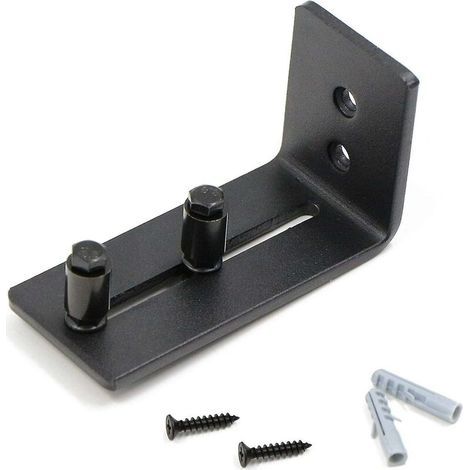 Rolling Guide For Sliding Door - With 2 Rollers - For Sliding Doors - Black (1/5)
