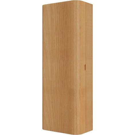 Colonna da bagno sospesa in legno massello Naturale chiaro H110 cm - BULMAS (1/5)