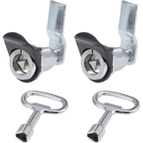 Pair CSPARKV 2 Paquet Serrure Triangle came longue clés argent