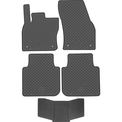Alfombrillas DOMA P221242 + FUNDA 251992 - Skoda Kodiaq I 2017-2024 / VW Tiguan Allspace 2017-2024 STOP. MONTAJE AV2 delanteras