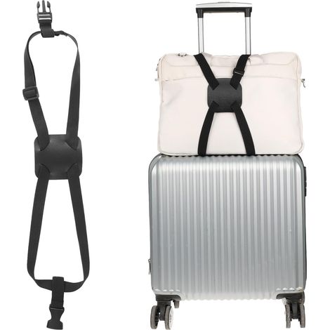 Sangle de valise, très élastique, sangle de valise réglable, accessoire de valise portable, pour sac, bagages, sac de voyage, avec homologation TSA pour connecter vos bagages