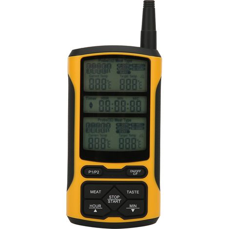 Thermomètre de barbecue sans fil à double sonde, thermomètre alimentaire, accessoires de cuisine (1/5)