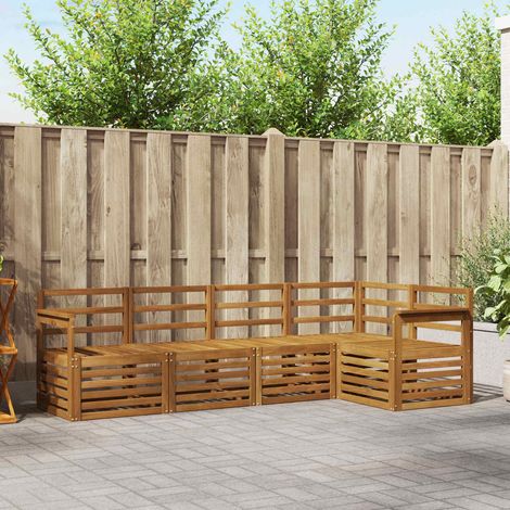 Sofagarnituren 5 pcs Natur Massivholz Akazie (1/5)