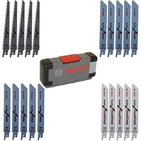Bosch 20tlg. juego de hojas de sierra sable Wood and Metal en ToughBox - 2607010902