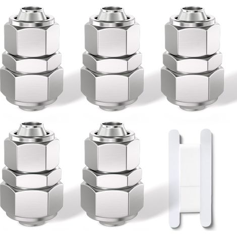 [JAMAIS UTILISÉ]5 Pcs 8mm à 10mm pneumatique droite réduction adaptateur de raccordement de TUBE raccords réducteur rapide (KPG8-10) (1/4)