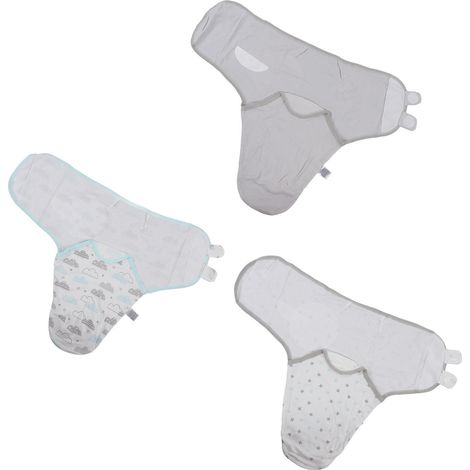 3-teiliges Set Baby-Puckdecken, verstellbare Puckdecken für Neugeborene, Schlafsack für Säuglinge von 0–2 Monaten, Typ C (1/5)