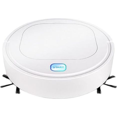 3 en 1 Robot Nettoyeur Automatique Robot Aspirateur Laveur Rotation à 360 Degrés pour Nettoyage Poils d'Animaux, Tapis, Sols Durs, (1/4)