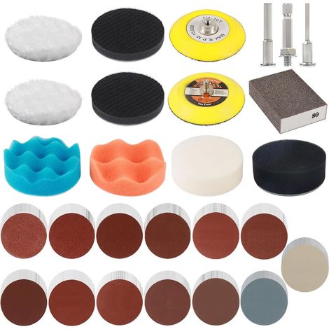 142 Pcs 75mm Renovation Phare Voiture Kit pour Visseuse Sans Fil (1/5)