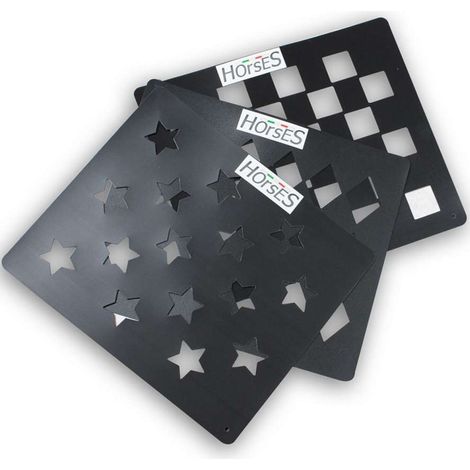 Set scacchiere per tosatura pelo cavallo