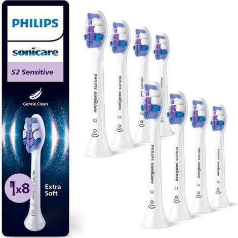 8er-Pack Bürstenköpfe - PHILIPS - HX6058/87 - S2 weiß (1/5)