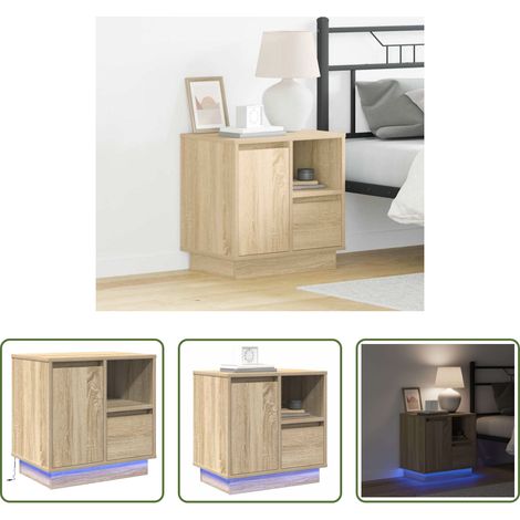 Nachttisch Sonoma-Eiche - Nachttisch Sonoma-Eiche 50 x 34,5 x 50 cm Holzwerkstoff (1/5)