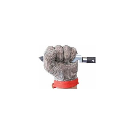 Gants de sécurité résistants de coupure L(1 pièce) de maille de gants d'acier inoxydable pour couper le travail de tranchage GL08