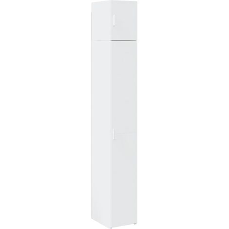 Armario estrecho madera de ingeniería blanco 30x42,5x225 cm vidaXL