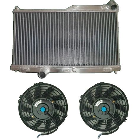 Radiateur en aluminium, haute capacité de refroidissement, s'adapte aux modèles Mazda RX-7, Radiateur et ventilateur (1/2)