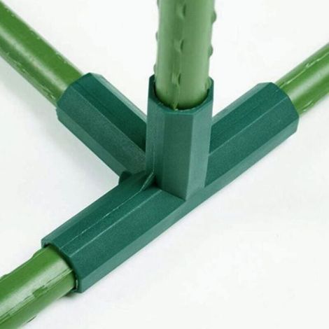 Connecteurs de cadre de serre - - Lot 15 (5 types) - Plastique anti-choc - Pour tube PVC Ø16 mm - Compatible 16 mm (1/5)