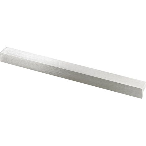 Hettich Möbelgriff Aluminium Edelstahl Optik 13 x 175 x 15 mm - 1 Stück Filzgleiter & Möbelgriffe