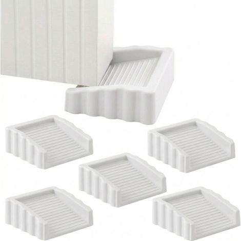 Lot de 5 Cale Porte Caoutchouc Bloque Porte Sol Antidérapant Robuste Cale Porte de Qualité Supérieure pour Intérieur Extérieur Idéal (1/4)