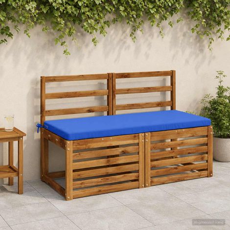 vidaXL Cojín de banco SOEST 100% Poliéster Azul Royal 110 x 50 x 5 cm (1/5)