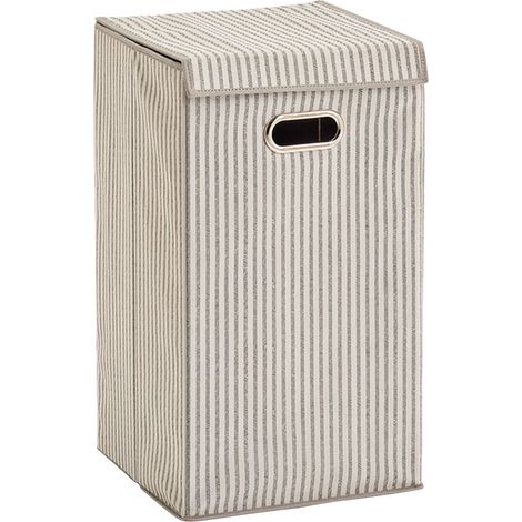 Cesto per biancheria Zeller 60 litri poliestere beige (1/2)