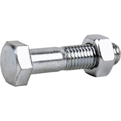 Vis hexagonale 931/934 zinc 8x40 avec écrou 8.8